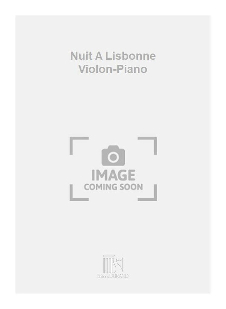 Nuit A Lisbonne Violon-Piano